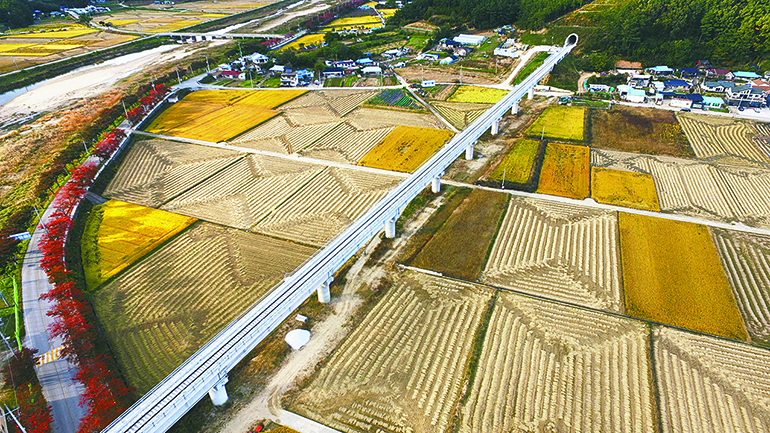 Completed construction of Namdaecheon Overpass ~ Goseong Tunnel beginning point